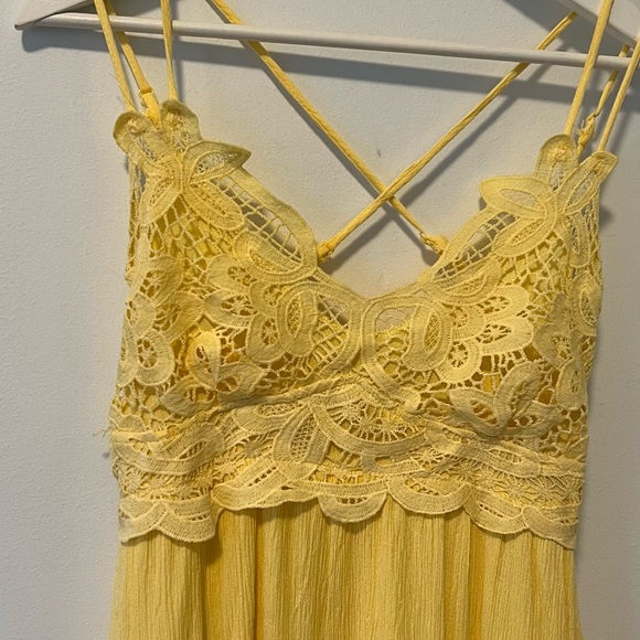 Listicle Yellow Boho Dress - Picture 2 of 9